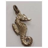Sterling Silver Seahorse Charm Pendant