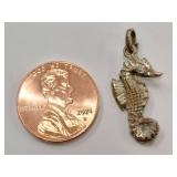 Sterling Silver Seahorse Charm Pendant