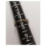 Elegant Sterling Silver Leaf Design Band