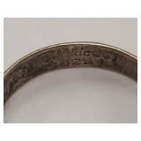 Sterling Silver 925 Engraved Pattern Ring Unique Design