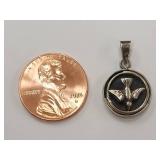 Elegant Sterling Silver Bird Pendant Charm