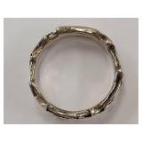 Sterling Silver Musical Note Ring Band