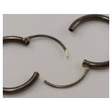 Elegant Sterling Silver Hoop Earrings