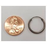 Elegant Sterling Silver Hoop Earrings