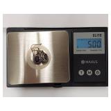 Sterling Silver Purple Stone Earrings 925