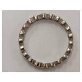 Sterling Silver Eternity Band with Clear Stones