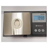 Vintage Sterling Silver Ring with Green Turquoise Stone