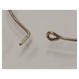 Sterling Silver Hoop Earrings with Striking Stone Charms