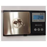 Sterling Silver Ball Drop Earrings Leverback