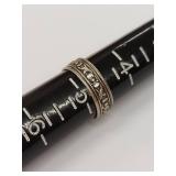 Beautiful Sterling Silver Intricate Floral Design Ring