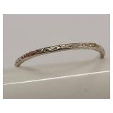 Beautiful Sterling Silver Textured Band Ring