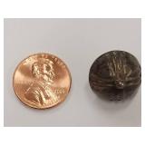 Vintage Sterling Silver Button with Dome Shape