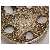 Sterling Silver Pendant with Floral Cutout Design