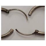 Beautiful Vintage Sterling Silver Hoop Earrings