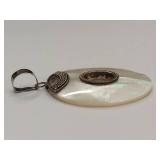 Beautiful Sterling Silver Mother of Pearl Pendant