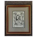 Framed Etching 