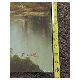 Original Oil Painting Landscape by Artist J. Hall