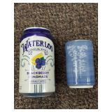 Japanese Lacquer Bowls and Blue Bamboo Cups Set