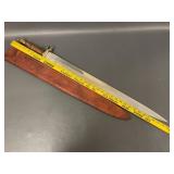 Vintage Sword with Leather Sheath