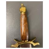 Vintage Sword with Leather Sheath