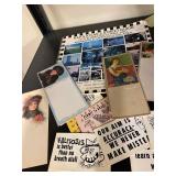 Vintage Retro Collectibles Lot: Humor Sign Cards & Nostalgic Prints