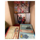 Vintage Book and Magazine Collection Classic Titles & TV Guides