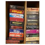 Vintage VHS Tape Collection Featuring Classic Movies and Musicals
