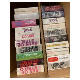 Vintage VHS Tape Collection Featuring Classic Movies and Musicals