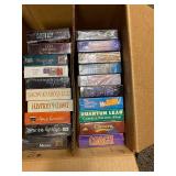 Vintage VHS Tape Collection Featuring Classic Movies and Musicals