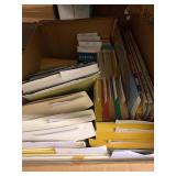 Mixed Box Lot of Books & Supplies