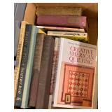 Mixed Books Lot: Fiction, Quilting, Reference