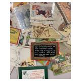 Lot 150+ 1890s Ephemera & 1900s Postcard Collection - Mostly 1 Cent Stamps