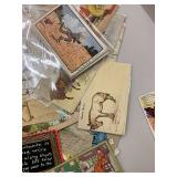 Lot 150+ 1890s Ephemera & 1900s Postcard Collection - Mostly 1 Cent Stamps