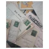 Lot 150+ 1890s Ephemera & 1900s Postcard Collection - Mostly 1 Cent Stamps