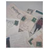 Lot 150+ 1890s Ephemera & 1900s Postcard Collection - Mostly 1 Cent Stamps