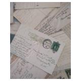 Lot 150+ 1890s Ephemera & 1900s Postcard Collection - Mostly 1 Cent Stamps