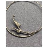 Artistic Sterling Silver 925 Wire Hoop Earrings