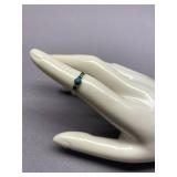Sterling Silver 925 Ring with Turquoise Stone, Size 5.25
