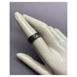 Sterling Silver Wave Pattern Ring 925 Size 6