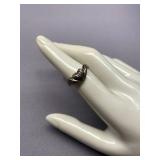 Sterling Silver 925 Textured Ring, Size 6