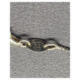 Signed Dyadema Sterling Silver 925 Heart Pendant Necklace, Italy