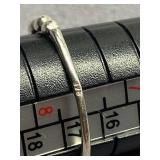 Sterling Silver Ring with Amber Gemstone 925 Size 7.75