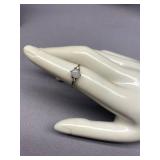 925 Sterling Silver Moonstone Ring Size 5.75