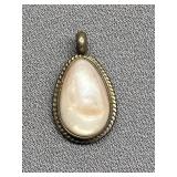 Vintage Sterling Silver 925 Teardrop Pendant