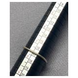 Sterling Silver Blue Opal Wrap Ring 925 Size 7.5