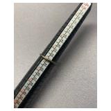 Sterling Silver 925 Green Stone Twisted Ring Size 6