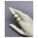 Set of 3 Sterling Silver 925 Rings