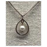 TAIY Sterling Silver 925 Faux Pearl Necklace