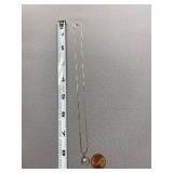 TAIY Sterling Silver 925 Faux Pearl Necklace