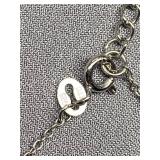 Sterling Silver 925 Necklace with Faux Pearl Pendant